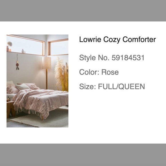 Urban Outfitters pink full/queen comforter - Picture 1 of 2